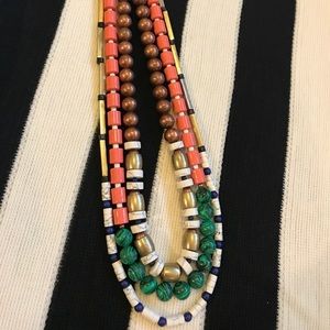 Anthropologie multi beaded statement necklace